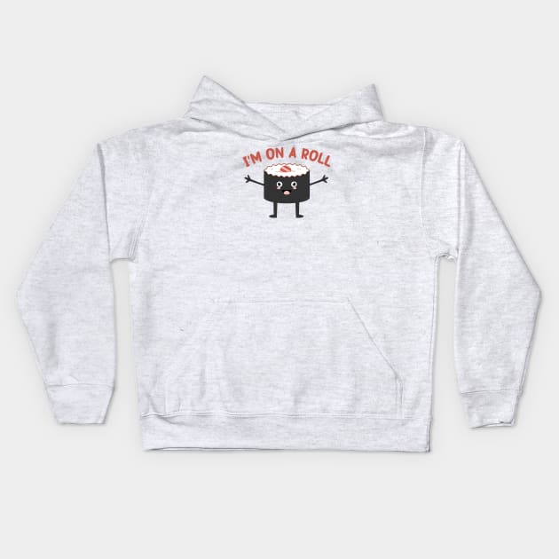 Kawaii Sushi : A Playful Design for Sushi Lovers Kids Hoodie by Mr. Bdj